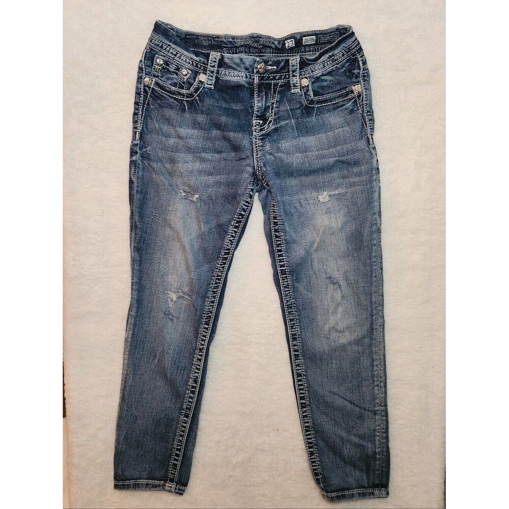 Miss Me Distressed Women’s Cropped Jeans Size 27